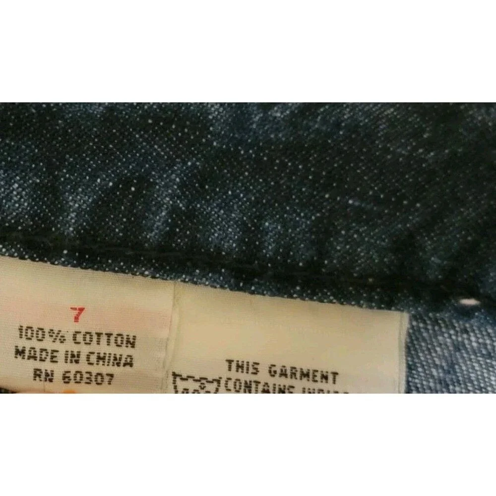 Vintage Womens Skirt Size 7 Midi Denim‎ Y2K 90S Jean Skirt Retro Western